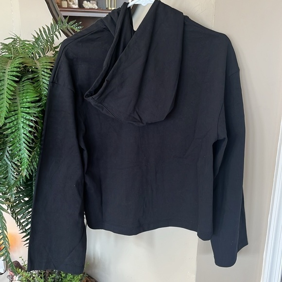 Brand New Nike Black Hoodie Zip Up Cotton Sweatshirt Embroidered Logo Workout - Picture 11 of 15